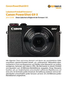 Canon PowerShot G9 X Labortest, Seite 1 [Foto: MediaNord]