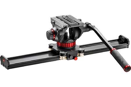 Manfrotto Slider MVS060A mit MVH502AH. [Foto: Manfrotto Distribution]