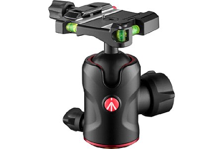 Manfrotto496 Zentralkugelkopf mit Top Lock Platte (MH496-Q6). [Foto: Manfrotto]