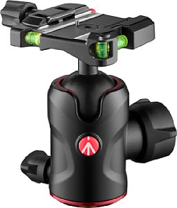 Manfrotto 496 Zentralkugelkopf mit Top Lock Platte (MH496-Q6). [Foto: Manfrotto]