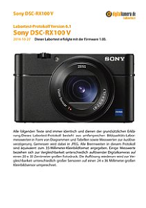 Sony DSC-RX100 V Labortest, Seite 1 [Foto: MediaNord]