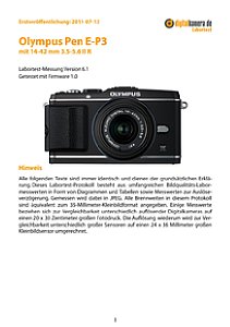 Olympus Pen E-P3 mit 14-42 mm 3.5-5.6 II R (EZ-M1442-II R) Labortest, Seite 1 [Foto: MediaNord]