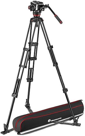 Manfrotto Fluid-Videokopf 504X mit Alu-Doppelrohrstativ GS (MVK504XTWINGA). [Foto: Manfrotto]