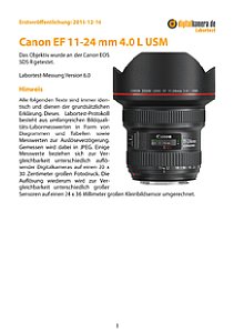 Canon EF 11-24 mm 4.0 L USM mit EOS 5DS R Labortest, Seite 1 [Foto: MediaNord]