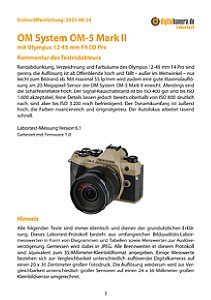 OM System OM-5 Mark II mit Olympus 12-45 mm F4 ED Pro (EZ-M1245) Labortest, Seite 1 [Foto: MediaNord]