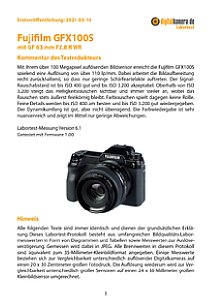 Fujifilm GFX100S mit GF 63 mm F2.8 R WR Labortest, Seite 1 [Foto: MediaNord]