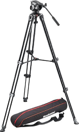 Manfrotto MVK500AM Stativ Kit mit Videokopf MVH500A und Stativ MVT502AM [Foto: Manfrotto]