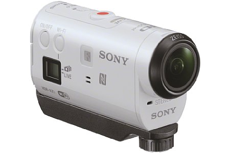 Auf der andere Seite der Sony HDR-AZ1 befindet sich nur die Klappe für das Akku-Fach. [Foto: Sony]