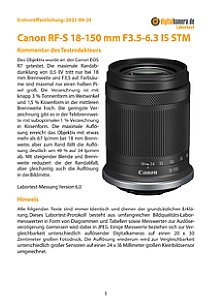 Canon RF-S 18-150 mm F3.5-6.3 IS STM mit EOS R7 Labortest, Seite 1 [Foto: MediaNord]