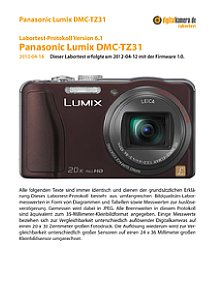Panasonic Lumix DMC-TZ31 Labortest, Seite 1 [Foto: MediaNord]