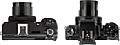 Größenvergleich zwischen der Canon PowerShot V1 (links) und der Canon PowerShot G1 X Mark III. [Foto: MediaNord]