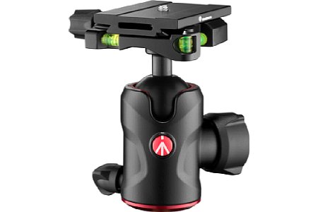 Manfrotto496 Zentralkugelkopf mit Top Lock Platte (MH496-Q6). [Foto: Manfrotto]
