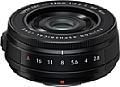 Das Fujifilm XF 23 mm F2.8 R WR ist 23 mm flach und wiegt lediglich 90 Gramm. Das Gehäuse ist eloxiert, wahlweise in Schwarz oder... [Foto: Fujifilm]