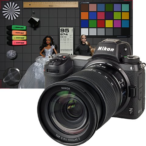 Vorschau des photographierten Testbildes mit Kamera