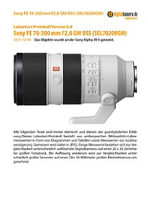 Sony FE 70-200 mm F2.8 GM OSS (SEL70200GM) mit Alpha 7R II Labortest, Seite 1 [Foto: MediaNord]