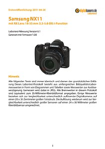 Samsung NX11 mit NX Lens 18-55 mm 3.5-5.6 OIS i-Function Labortest, Seite 1 [Foto: MediaNord]