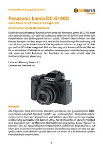 Panasonic Lumix DC-G100D mit G Vario 12-32 mm 3.5-5.6 Asph. OIS Labortest, Seite 1 [Foto: MediaNord]