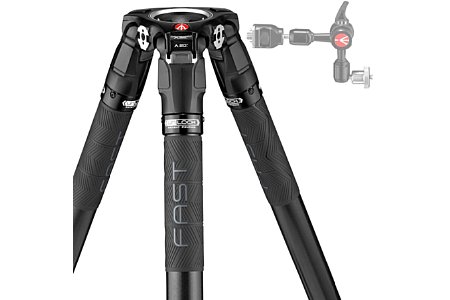 Manfrotto 635 Einzelrohrstativ, Kohlefaser (MVTSNGFC). [Foto: Manfrotto]