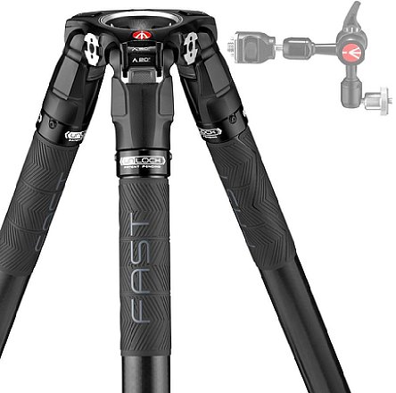 Manfrotto 635 Einzelrohrstativ, Kohlefaser (MVTSNGFC). [Foto: Manfrotto]