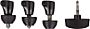 Manfrotto 160SPK3 Korrosionsbeständiger Spike-/Gummifuß (3er-Set)