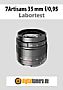 7Artisans 35 mm F0,95 mit Olympus OM-D E-M5 Mark III Labortest (Labortest-Protokoll)