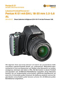Pentax K-S1 mit DA L 18-55 mm 3.5-5.6 AL Labortest, Seite 1 [Foto: MediaNord]
