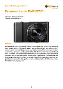 Panasonic Lumix DMC-TZ101 Labortest, Seite 1 [Foto: MediaNord]