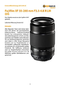 Fujifilm XF 55-200 mm F3.5-4.8 R LM OIS mit X-M1 Labortest, Seite 1 [Foto: MediaNord]