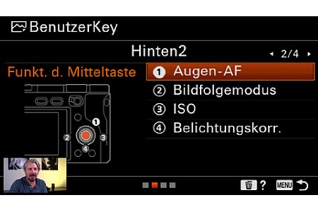 Sony Schulungsvideo mit Manuel Quarta - Menü-Unterschiede zur alten Struktur. [Foto: MediaNord]