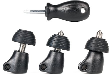 Manfrotto 22SPK3 Spikefüße. [Foto: MediaNord]
