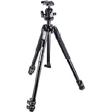 Manfrotto MK190X3-BH 190X Aluminium-Stativ mit 3 Segmenten und 496RC2 Kugelkopf