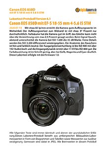 Canon EOS 850D mit EF-S 18-55 mm 4-5.6 IS STM Labortest, Seite 1 [Foto: MediaNord]
