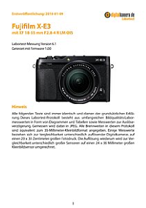 Fujifilm X-E3 mit XF 18-55 mm F2.8-4 R LM OIS Labortest, Seite 1 [Foto: MediaNord]