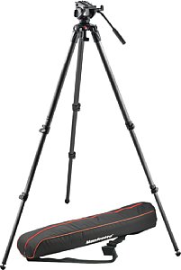 Manfrotto MVK500C Stativ Kit mit Videokopf MVH500A und Stativ 535 [Foto: Manfrotto]