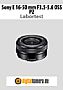 Sony E 16-50 mm F3.5-5.6 OSS PZ (SELP1650) mit NEX-6 Labortest (Labortest-Protokoll)