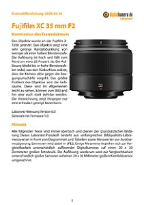 Fujifilm XC 35 mm F2 mit X-T200 Labortest, Seite 1 [Foto: MediaNord]