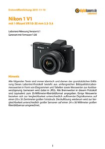 Nikon 1 V1 mit 1-Mount VR 10-30 mm 3.5-5.6 Labortest, Seite 1 [Foto: MediaNord]