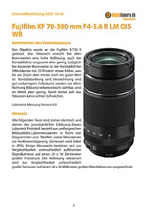 Fujifilm XF 70-300 mm F4-5.6 R LM OIS WR mit X-T30 II Labortest, Seite 1 [Foto: MediaNord]