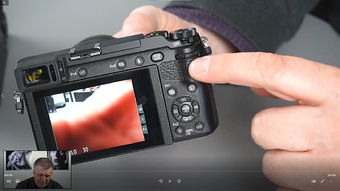 Screenshot aus dem Panasonic-Fortgeschrittenen-Schulungsvideo, hier mit der Panasonic Lumix GX80. [Foto: MediaNord]