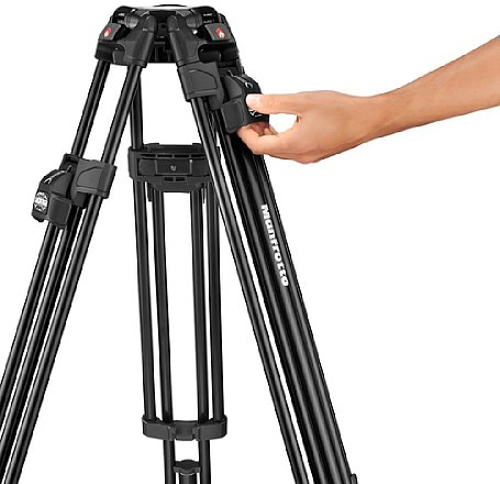 Manfrotto Doppelrohrstativ 645 Fast Twin Alu (MVTTWINFA). [Foto: Manfrotto]