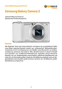 Samsung Galaxy Camera 2 Labortest, Seite 1 [Foto: MediaNord]