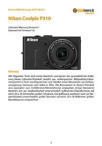 Nikon Coolpix P310 Labortest, Seite 1 [Foto: MediaNord]