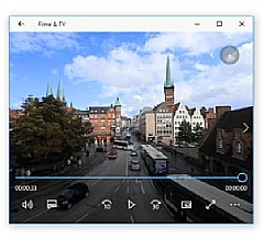 Die Standard-App "Filme & TV" aus Windows 10 ist seit dem Creators Update auch ein prima Viewer für Panorama-Filme. [MediaNord]