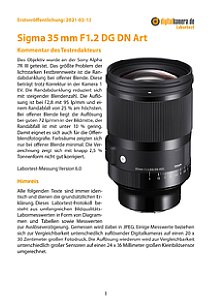 Sigma 35 mm F1.2 DG DN Art mit Sony Alpha 7R III Labortest, Seite 1 [Foto: MediaNord]