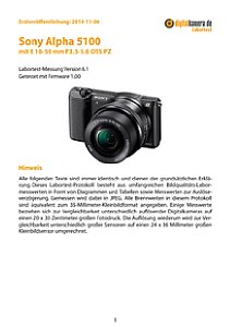 Sony Alpha 5100 mit E 16-50 mm 3.5-5.6 OSS PZ (SEL-P1650) Labortest, Seite 1 [Foto: MediaNord]