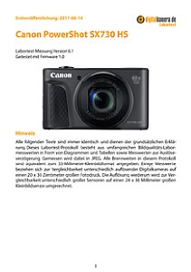 Canon PowerShot SX730 HS Labortest, Seite 1 [Foto: MediaNord]