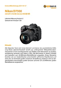 Nikon D7500 mit AF-S 16-80 mm 1:2.8-4E ED VR Labortest, Seite 1 [Foto: MediaNord]