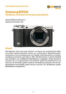 Samsung NX500 mit NX Lens 16-50 mm F3.5-5.6 Power Zoom ED OIS Labortest, Seite 1 [Foto: MediaNord]