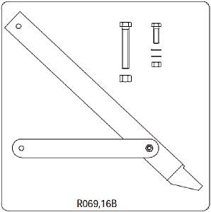 R069,16B Nicht verstellbares Stativbein (Ersatzteil). [Foto: Manfrotto]