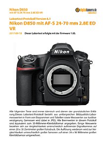 Nikon D850 mit AF-S 24-70 mm 1:2,8E ED VR Labortest, Seite 1 [Foto: MediaNord]